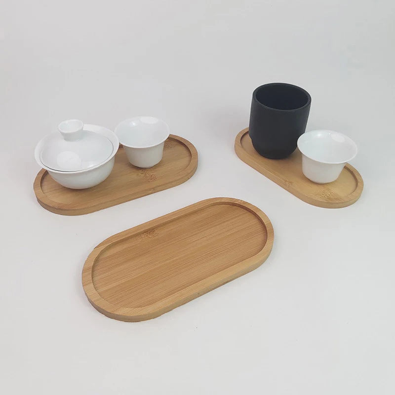 3 SMALL WOODEN TRAYS 