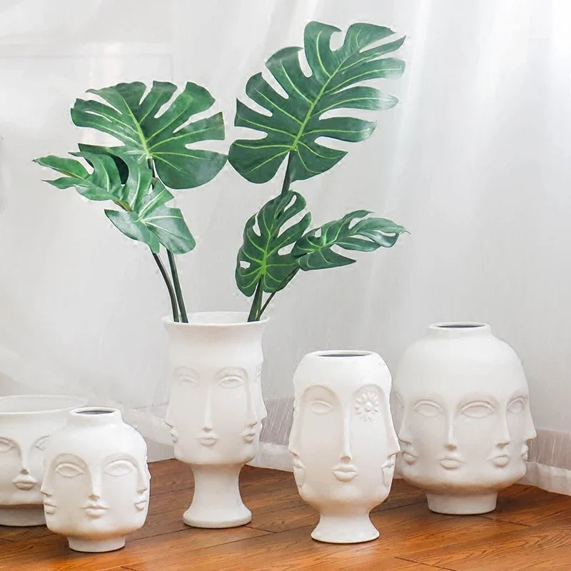 5 DIFFERENT FACE VASES DESIGNS 1