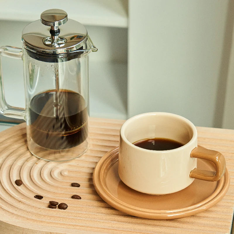 COFFEE WITH ALMOND COLOUR MUG WITH TRAY