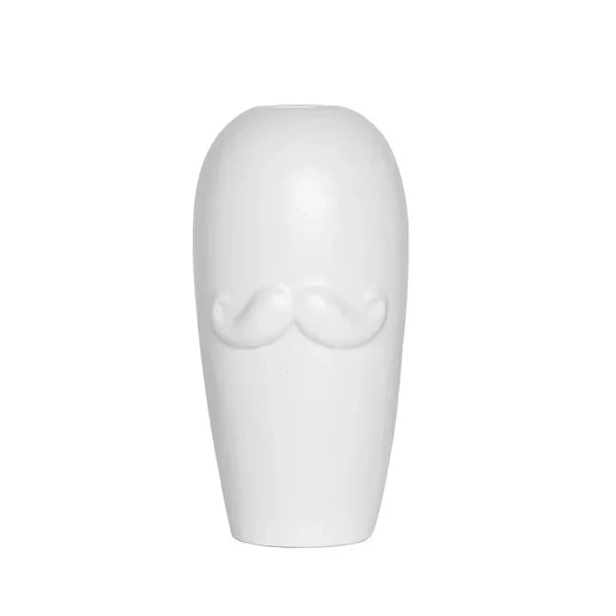 MUSTACHE DESIGN FLOWER VASE