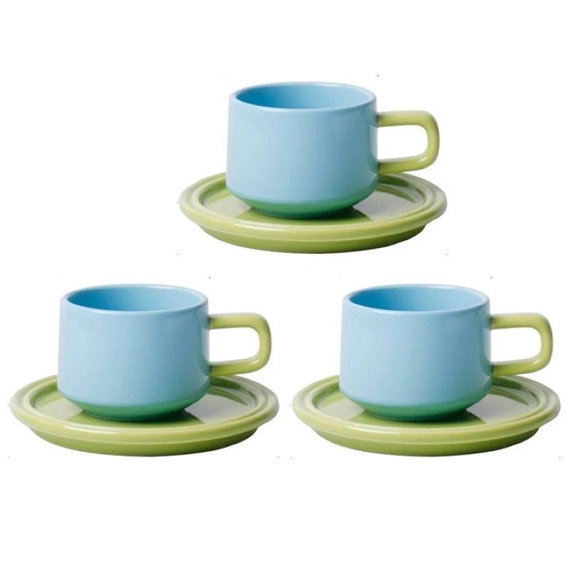 SKY AND FOREST COLOUR MUGS AND TRAYS