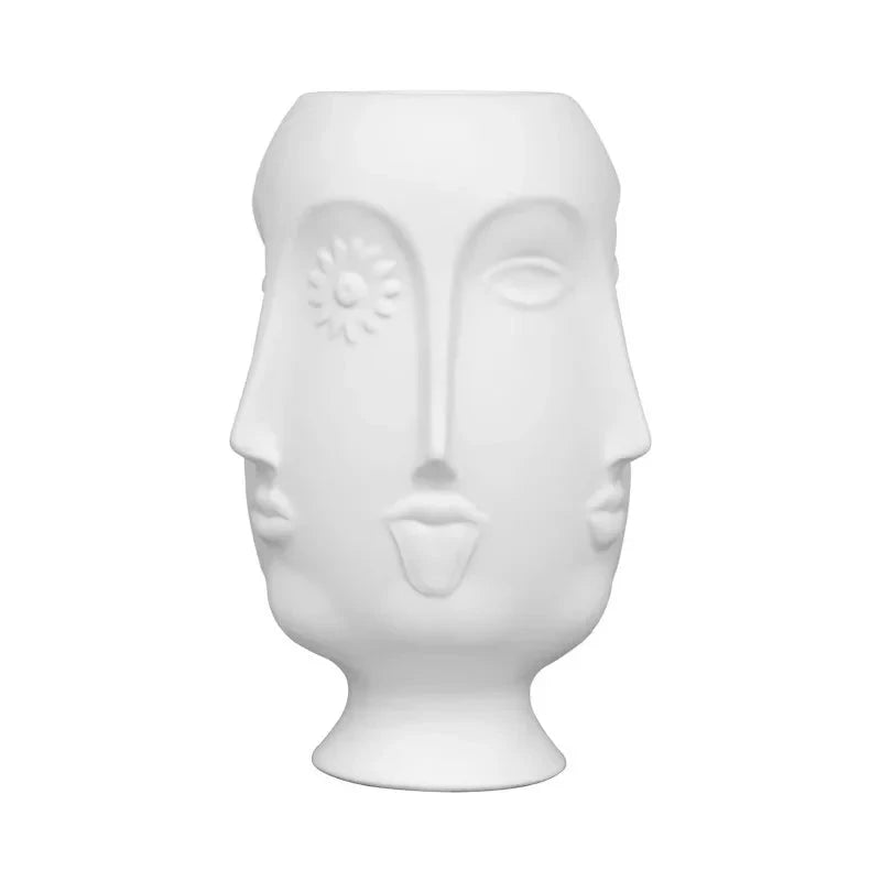 STICKING TONGUE LONG FACE DESIGN VASE 