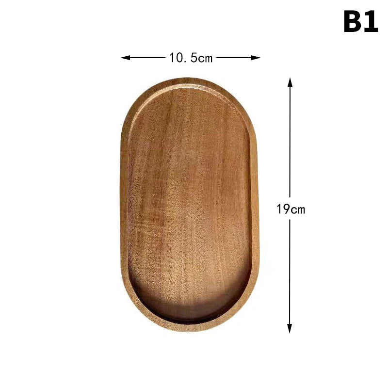 WOODEN TRAY 19CM