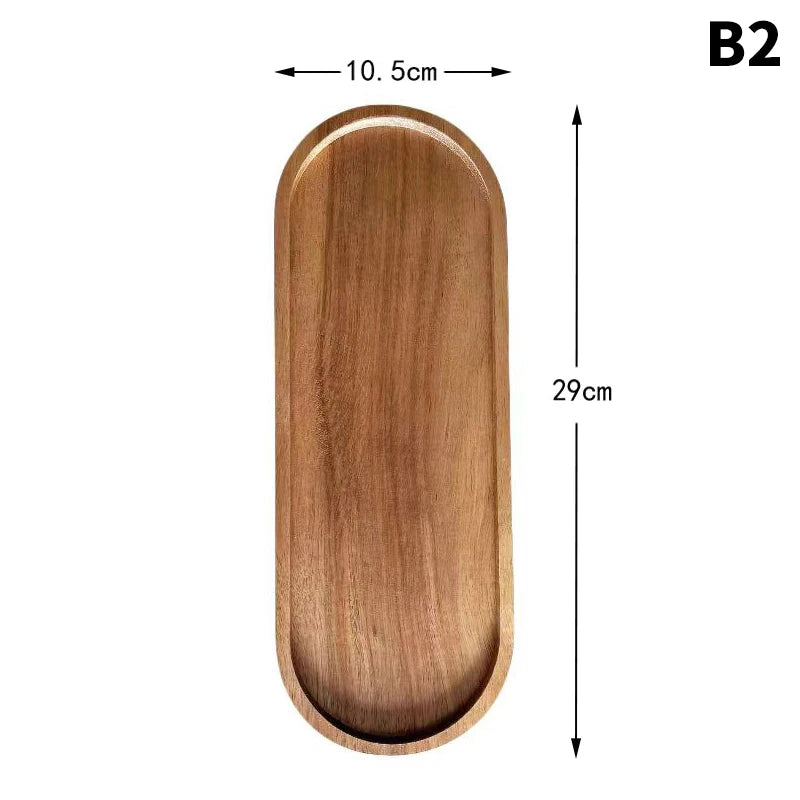 WOODEN TRAY 29CM B2